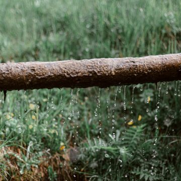 Old pipe with leaks and lead.