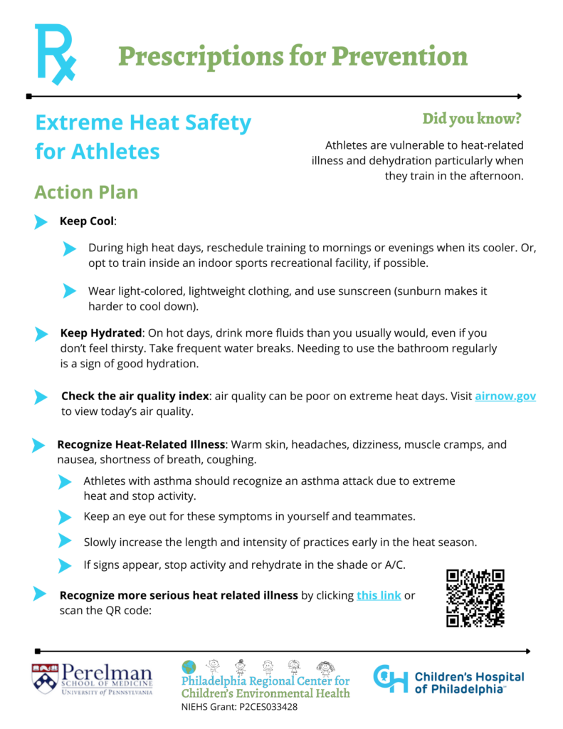 Extreme Heat Safety for Athletes Prescription