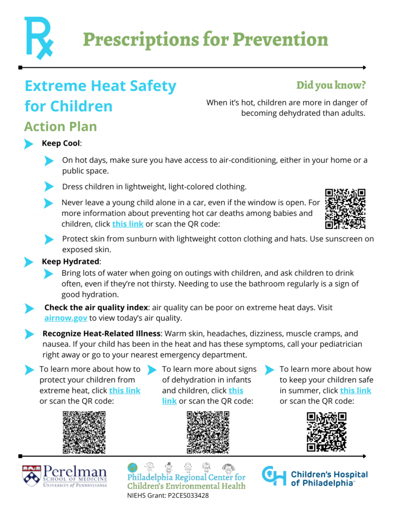 Extreme Heat Safety for Children Prescription