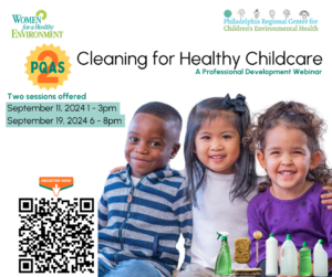 Advertisement for Cleaning for Healthy Childcare Event